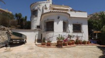 traditional spanish villa with sea view