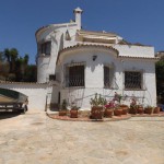 traditional spanish villa with sea view