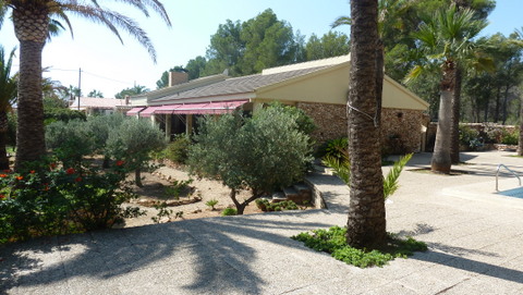 Villa con la casa de huéspedes y piscina en La Nucia