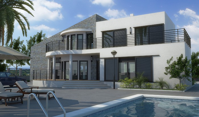 Villas modernas en Benissa pool