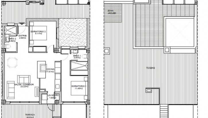 Fantásticos apartamentos de 2 y 3 dormitorios