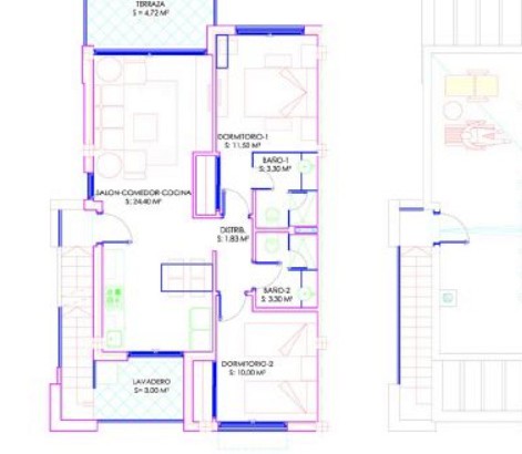 Apartamentos luxo de 2 y 3 dormitorios a Punta Prima