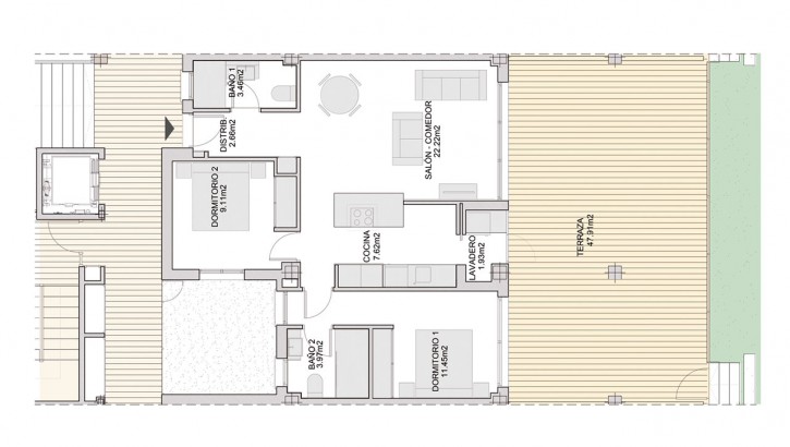Fantásticos apartamentos de 2 y 3 dormitorios