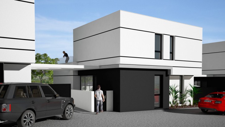 Villas de nueva construcción en Rojales parking