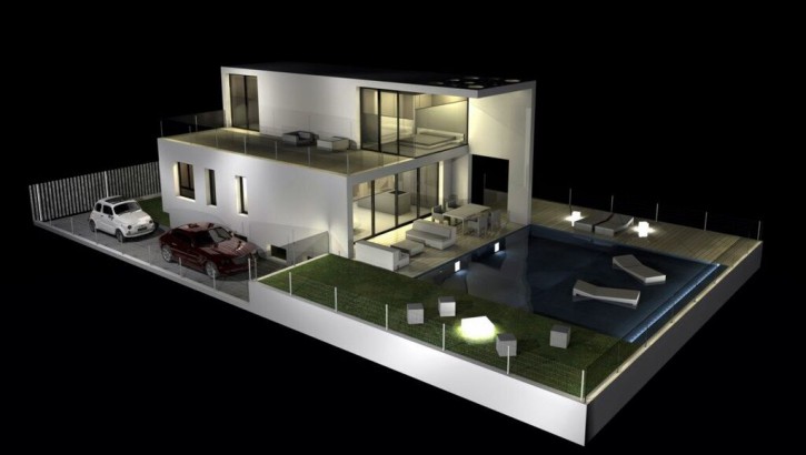 Villas de lujo en estillo high tech