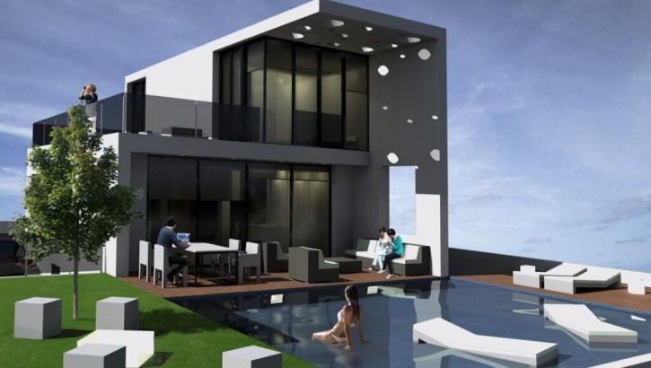 Villas de lujo en estillo high tech