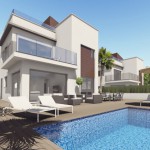 Modern style villas close to the golf course