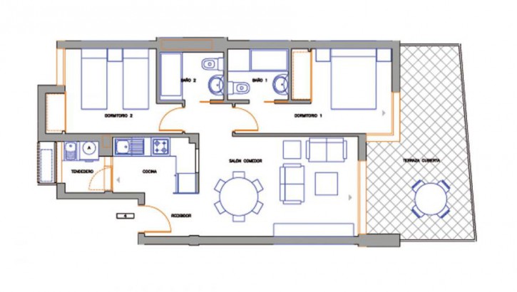 Apartamentos en 1ª línea de mar Denia