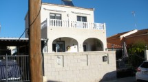 Modern house with solar panels La Marina