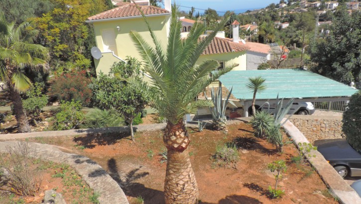 Cultivated villa with sea view Denia