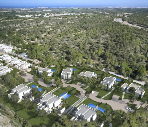 Villas de golf avec propre piscine au terrain du golf Las Colinas