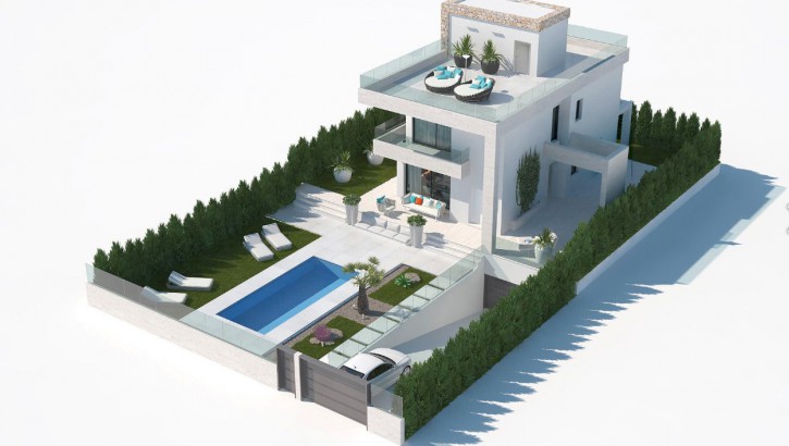 Luxury villas by the golf course of Villamartin