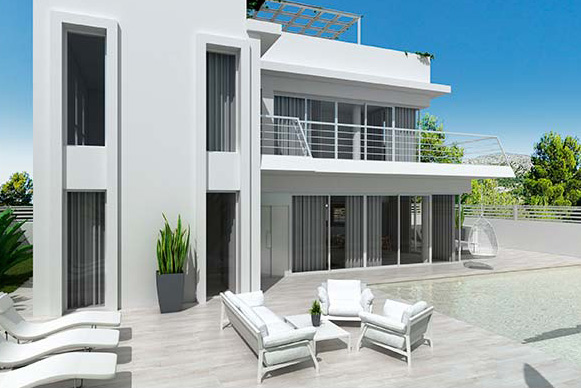 Modern Design Villas 500 m to the beach in Guardamar