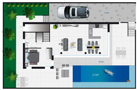 Modern Design Villas 500 m to the beach in Guardamar