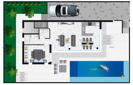 Modern Design Villas 500 m to the beach in Guardamar