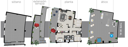 Penthouse au bord de mer Santa Pola