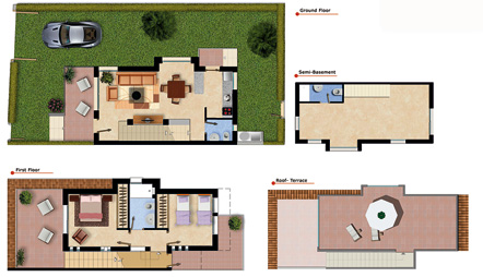 Semi detached houses in Quesada
