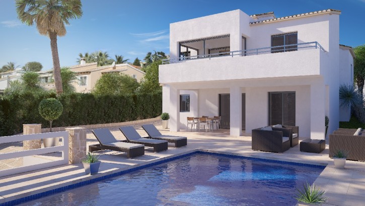 New built villa with sea view in Calpe