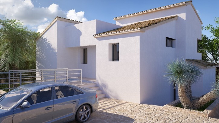 Neubau Villa mit Meerblick in Calpe