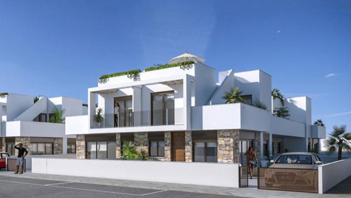 New Semi detached houses with private pool in Orihuela Costa