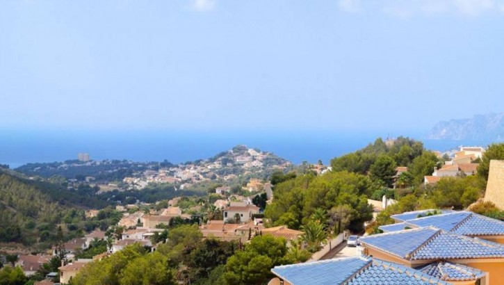 Très belle villa à Moraira avec des vues sur la mer