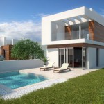 Villas independientes con piscina en Villamartin