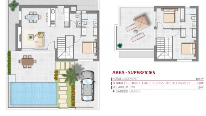 New luxury villas with private pool in La Marina
