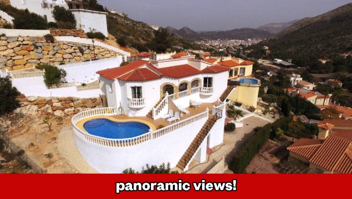 Beautiful villa with panoramic views in Pedreguer