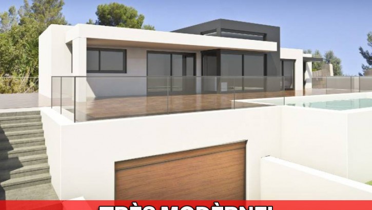 One floor modern-style villa in Pedreguer