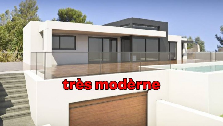 One floor modern-style villa in Pedreguer