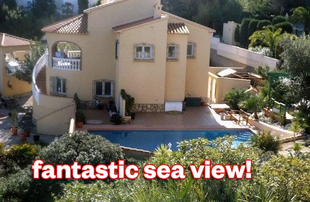 Charming sea view villa in Pedreguer near Denia