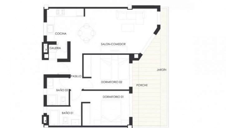 2 and 3-bedroom Apartments & Maisonettes in La Veleta