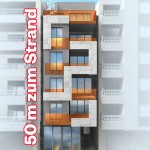 New built apartments 50 m to the beach