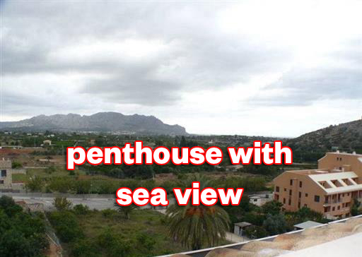 Penthouse with sea view in Pedreguer