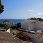 Semidetached house with sea view in Moraira