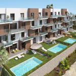 Apartments overlocking the golf course in Orihuela Costa