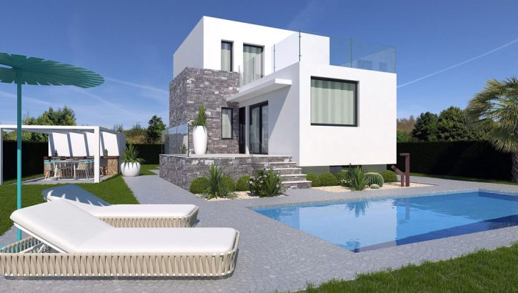 Beautiful new villas with sea views in Polop