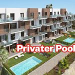 Apartments overlocking the golf course in Orihuela Costa