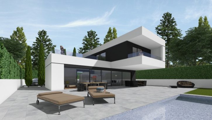 Elegant new construction villas with pool in Polop