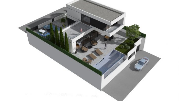 Elegant new construction villas with pool in Polop