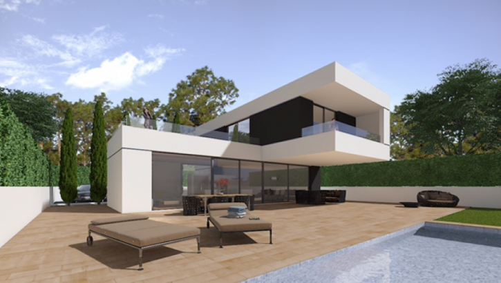 Elegant new construction villas with pool in Polop