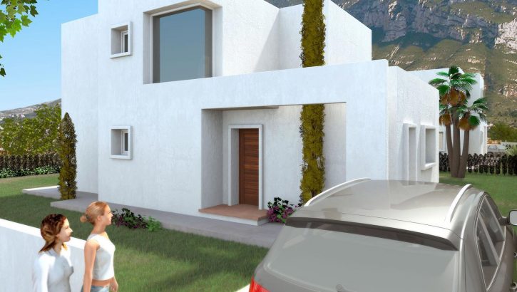 New construction villa Ibiza-style in Denia