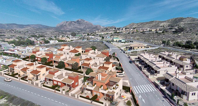 Neue Reihenhäuser in der Nähe von Alicante