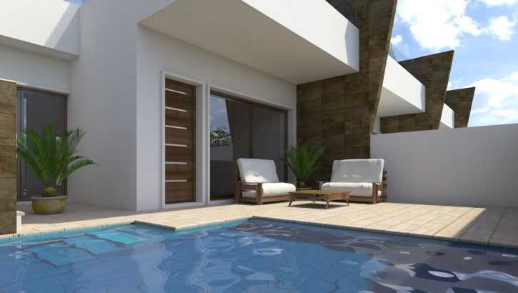 Townhouses with pool in San Pedro del Pinatar