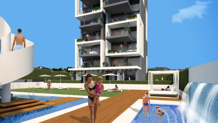 Logements modernes avec vue sur mer à Calpe