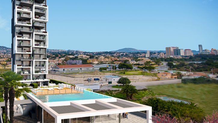 Logements modernes avec vue sur mer à Calpe