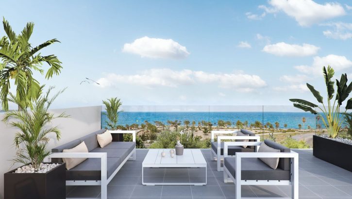 Villas avec vue sur mer à 250 m de la plage à Mil Palmeras