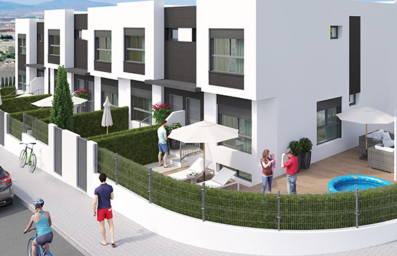 New modern townhouses in Murcia