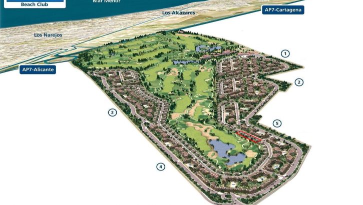 Des villas nouvelles au bord du golf à San Javier