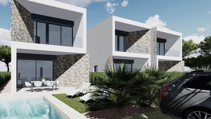 Villas nuevas con piscina en Benijofar